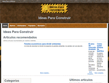 Tablet Screenshot of ideasparaconstruir.com